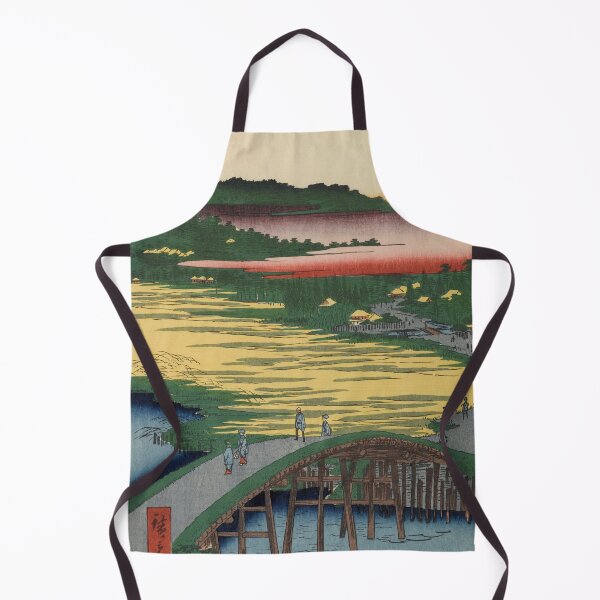 Item preview, Omokage Bridge over Kanda River Vintage Ukiyo-e Japanese Art designed and sold by VintageArchive.