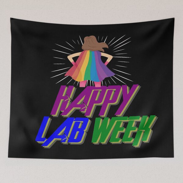Item preview, HAPPY LAB WEEK PRIDE HERO CAPE MEDICAL LABORATORY SCIENTIST  designed and sold by Hippiesole.