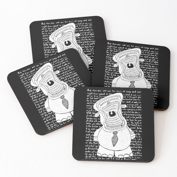 Item preview, Hippopotamus Toothache Illustration Hippo Yawning designed and sold by BrandNameNerd.