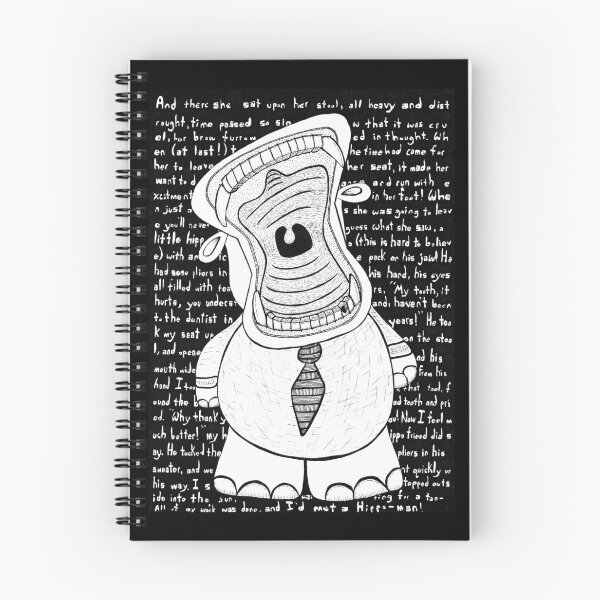 Item preview, Hippopotamus Toothache Illustration Hippo Yawning designed and sold by BrandNameNerd.