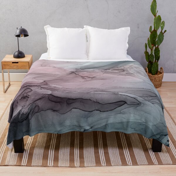 Item preview, Mauve Blush & Stormy Blue Flow Abstract 1 designed and sold by Elizabeth  Karlson.
