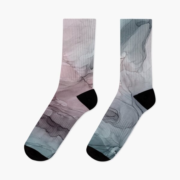 Item preview, Mauve Blush & Stormy Blue Flow Abstract 1 designed and sold by Elizabeth  Karlson.