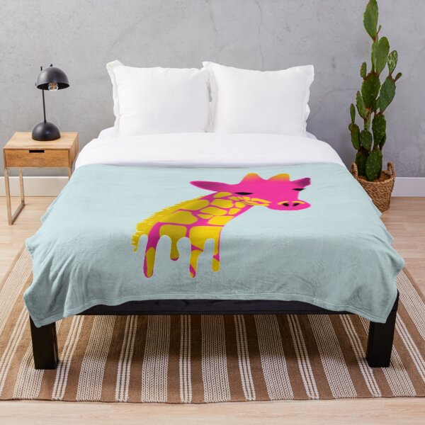 Aperçu de l'œuvre La girafe rose créée et vendue par emDesign123.
