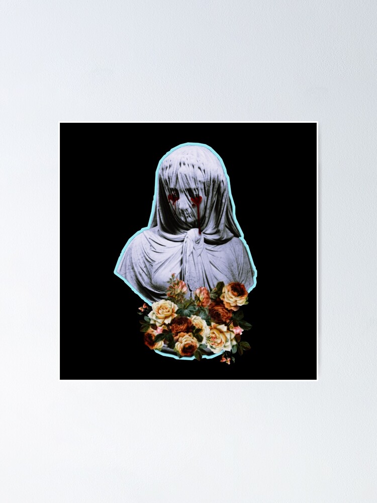 "Aesthetic statue bleeding eyes " Poster by CplusJ Redbubble