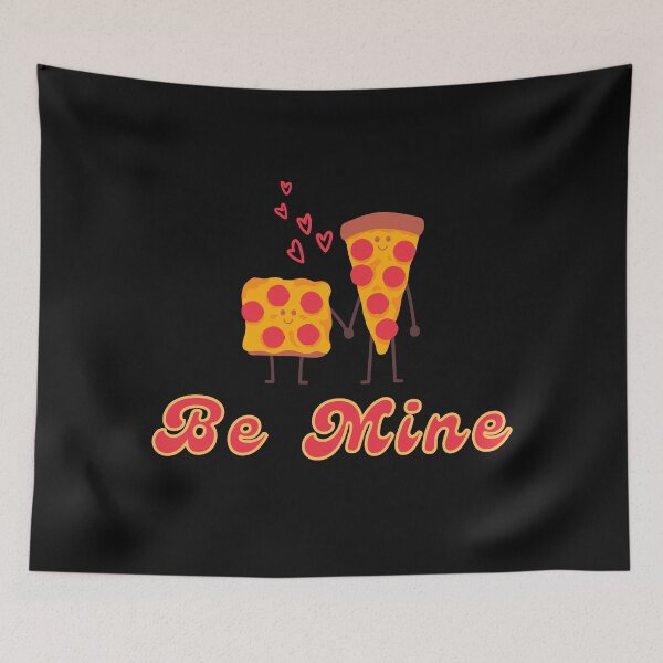 Item preview, Be Mine pizza valentine theme designed and sold by EmotionArt.