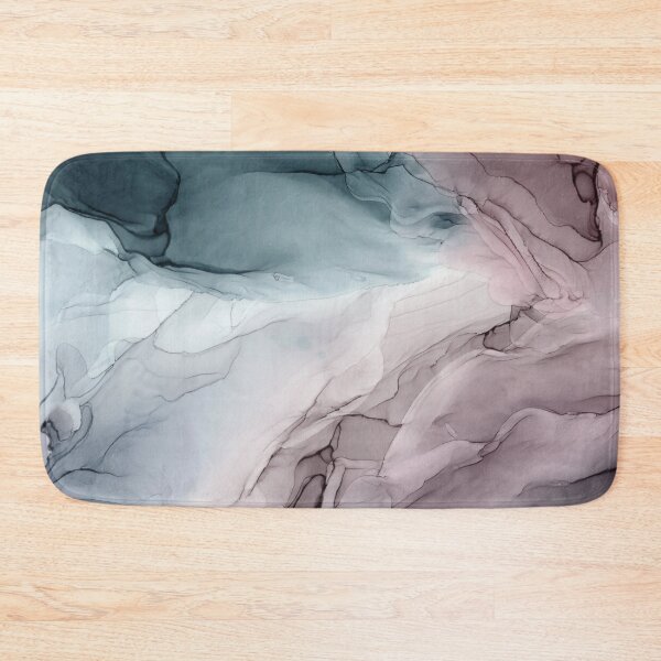 Item preview, Mauve Blush & Stormy Blue Flow Abstract 2 designed and sold by Elizabeth  Karlson.