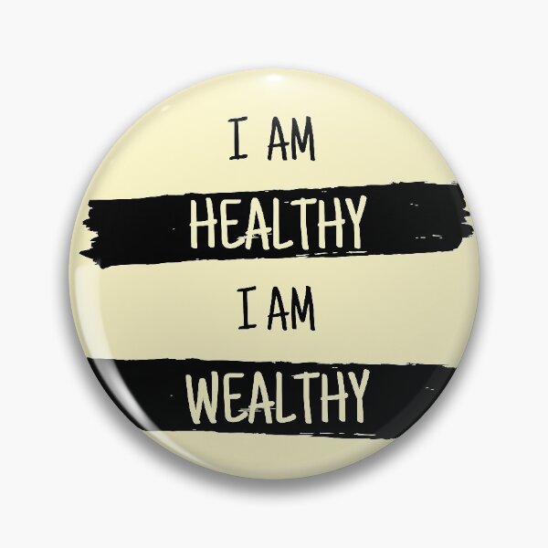 Item preview, I Am Healthy I Am Wealthy [Transparent Version] designed and sold by HeyFellowKids.