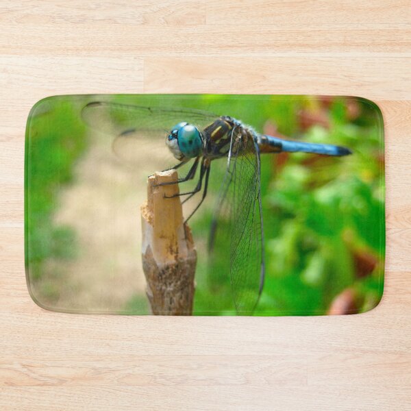 Item preview, Cute Dragonfly resting on a Bamboo Post on a Warm Summer Day designed and sold by PrettyLittlePic.
