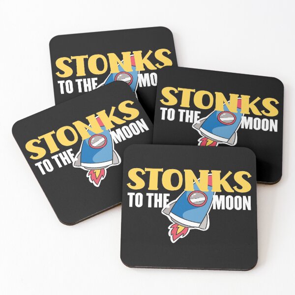 Item preview, Stonks To The Moon Funny Day Trader Stock Trading Gift designed and sold by Zeelicious Designs.