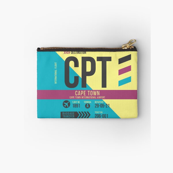 Item preview, Capet Town (CPT) Airport Code Baggage Tag designed and sold by SLAG-Creative.