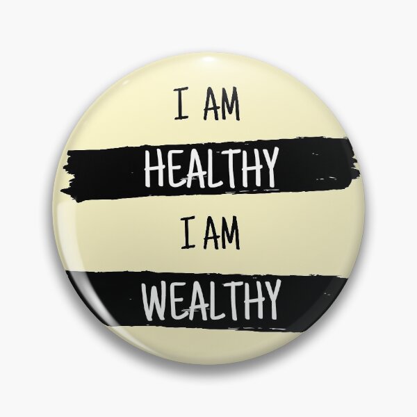 Item preview, I Am Healthy I Am Wealthy [Regular Version] designed and sold by HeyFellowKids.
