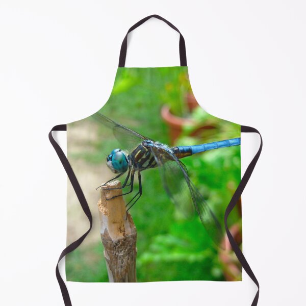 Item preview, Cute Dragonfly resting on a Bamboo Post on a Warm Summer Day designed and sold by PrettyLittlePic.