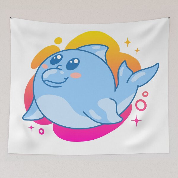 Item preview, Cute Dolphin Cartoon designed and sold by infleims.