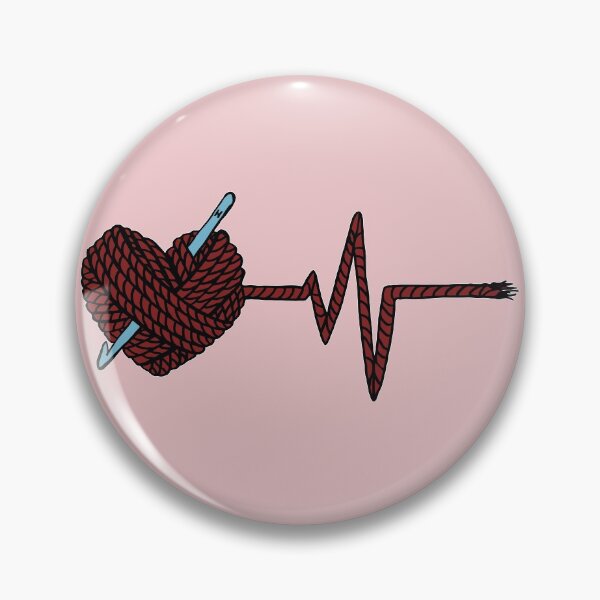 Item preview, Crochet Heart Yarn Heartbeat Yarn Pulse designed and sold by BrandNameNerd.
