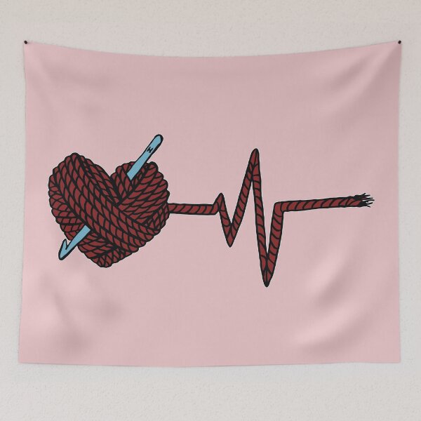 Item preview, Crochet Heart Yarn Heartbeat Yarn Pulse designed and sold by BrandNameNerd.