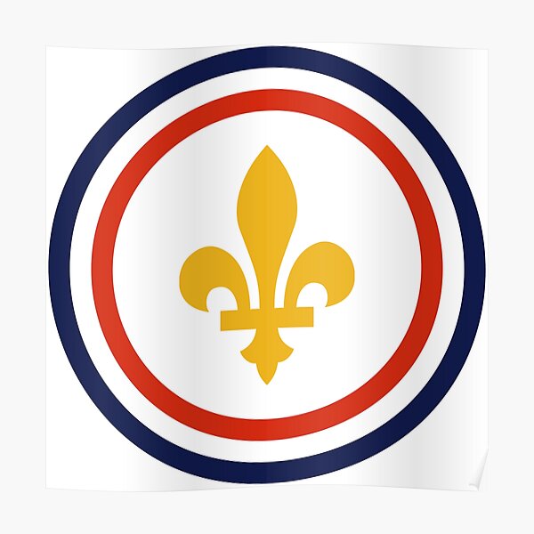 "New Orleans Flag Emblem" Poster by VexyDesigns Redbubble