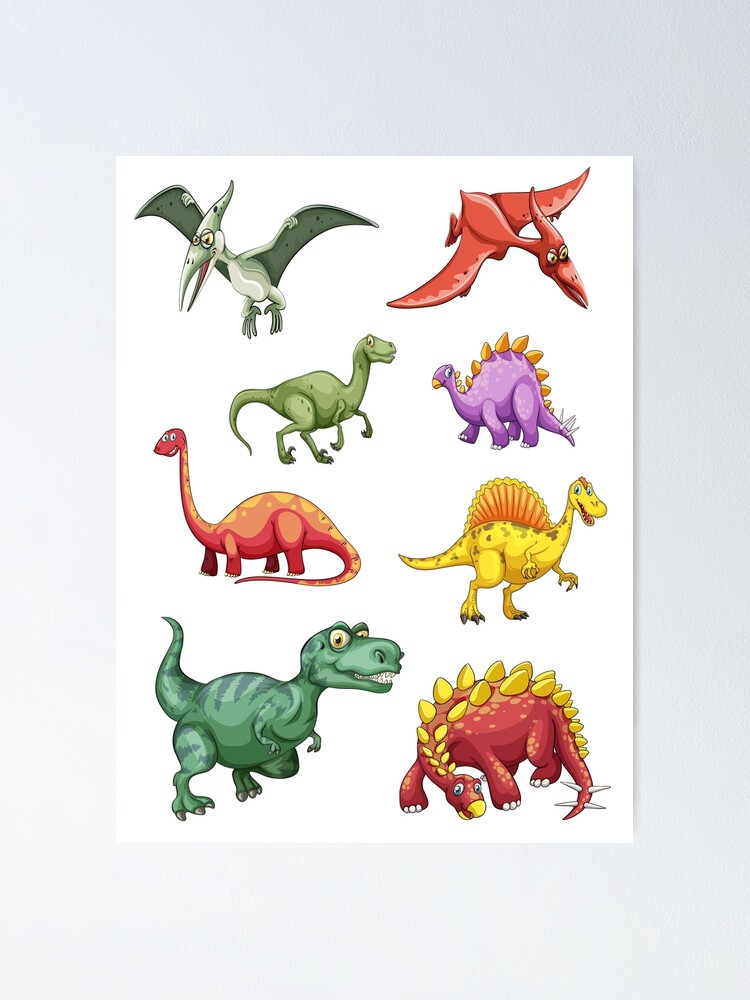 Cute Dino Art Board Print for Sale by hocapontas