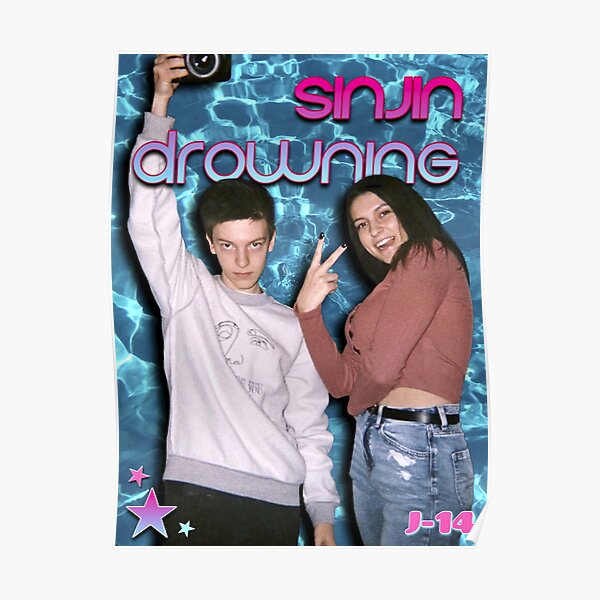 Sinjin Drowning 2000s Magazine Style Poster