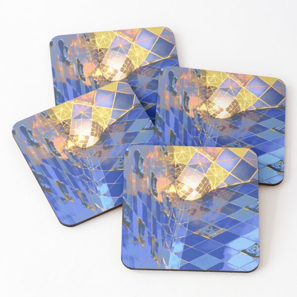 Item preview, Gaudi's World: Blue and gold tiles designed and sold by Regina Landeck.