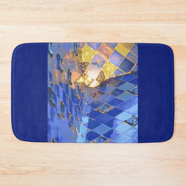 Item preview, Gaudi's World: Blue and gold tiles designed and sold by Regina Landeck.