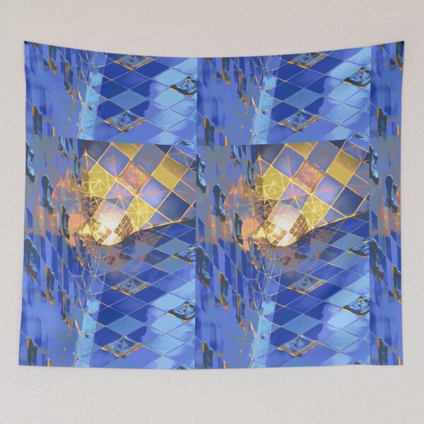 Item preview, Gaudi's World: Blue and gold tiles designed and sold by Regina Landeck.