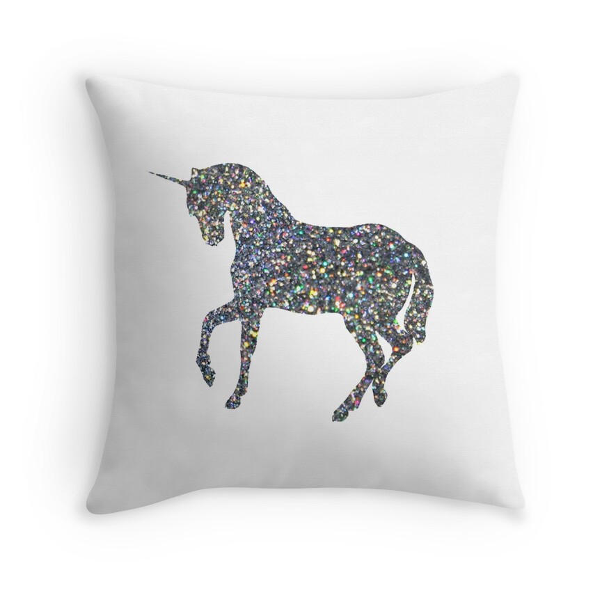 unicorn throw pillow