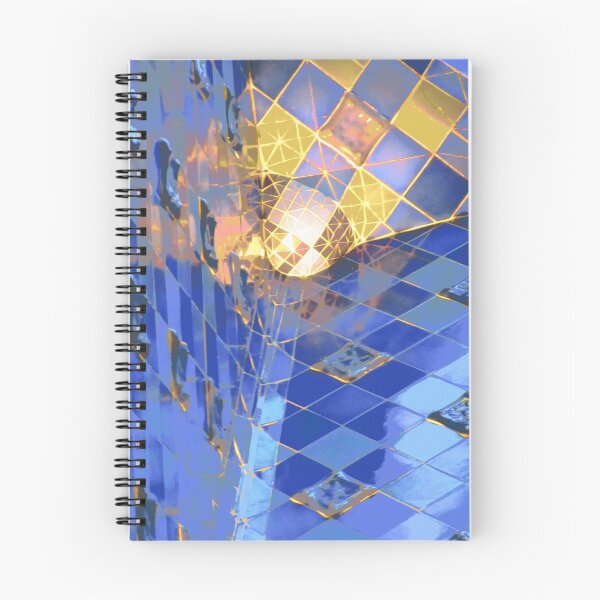 Item preview, Gaudi's World: Blue and gold tiles designed and sold by Regina Landeck.
