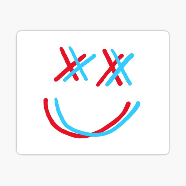 cara sonriente Pegatina