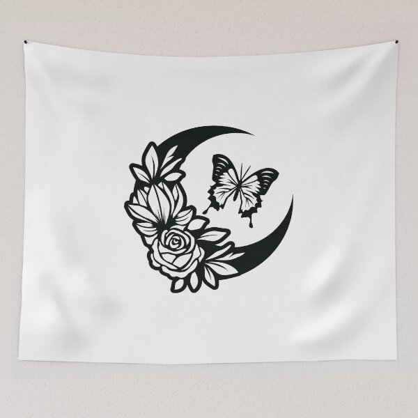 Item preview, Moon and butterfly designed and sold by Motivationftp.
