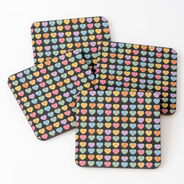 Item preview, Xray Valentines Day Candy Hearts Black Background designed and sold by HumerusHumor.
