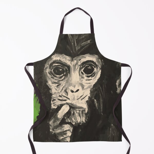 Item preview, Black Monkey on Green background designed and sold by Ora Topiol-Feuer.