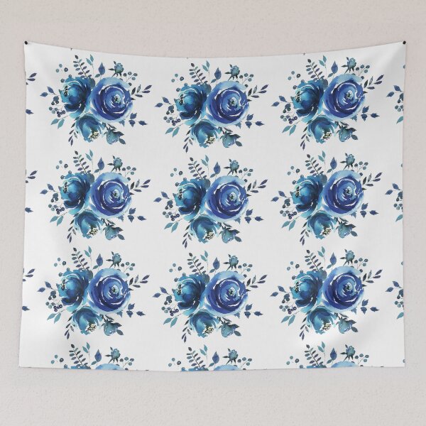 Item preview, Blue flowers designed and sold by azomiross.