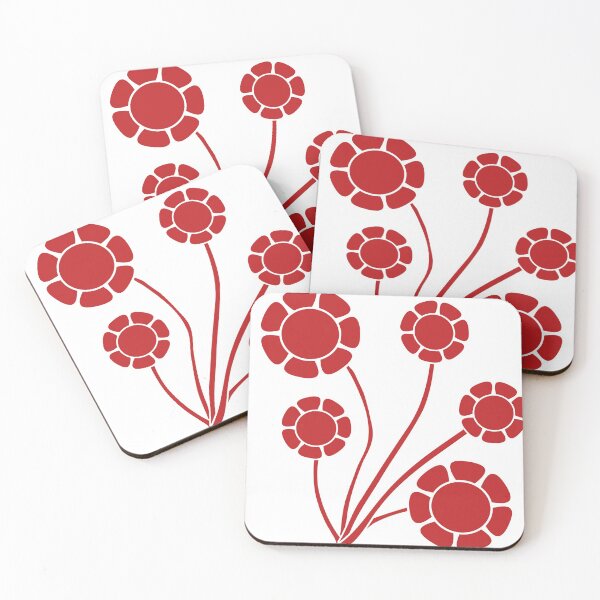 Item preview, Red flowers designed and sold by gracefullizard.