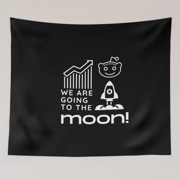 Item preview, To the Moon With Gamestonk designed and sold by RareLoot19.
