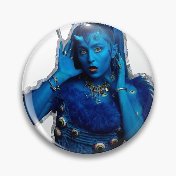Item preview, Ashnikko blue devil clear background designed and sold by Nico-11-11.