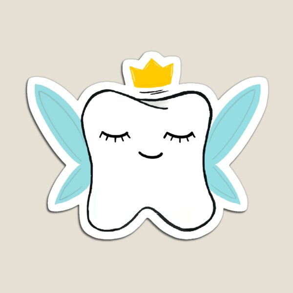 Blue Wing Tooth Fairy Magnet