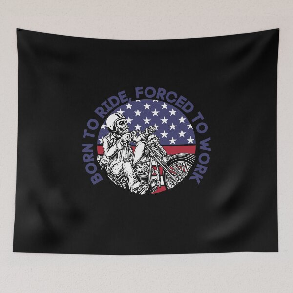 Item preview, BORN TO RIDE, FORCED TO WORK designed and sold by LolasTees.