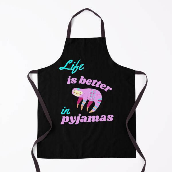 Item preview, Life Is Better In Pyjamas Pink Sloth designed and sold by WhimsicaliTee.
