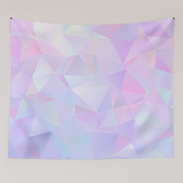 Item preview, Iridescent Crystal Blue and Pink Pastel Coloured Pattern designed and sold by RougeAtelier.