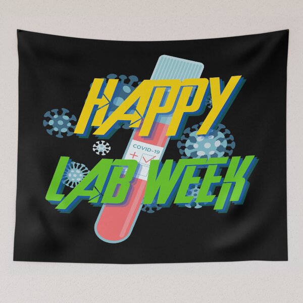 Item preview, HAPPY LAB WEEK TEST TUBE MEDICAL LABORATORY SCIENTIST  designed and sold by Hippiesole.