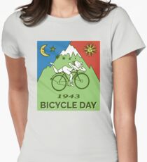 Bicycle Day T-shirt - 1943 Vintage (Albert Hofmann LSD) Women's Fitted T-Shirt