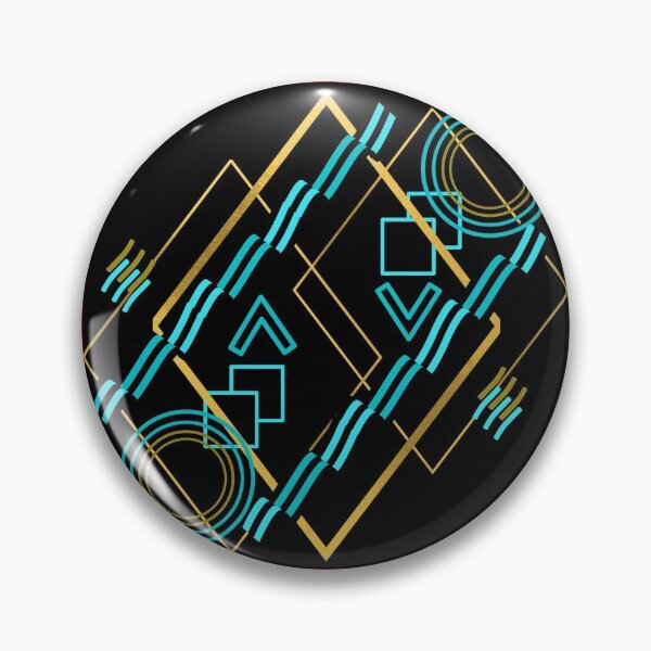 Item preview, Blue and Golden Geometry Shapes Apparels and Home Products designed and sold by Taharat  Tazrin.