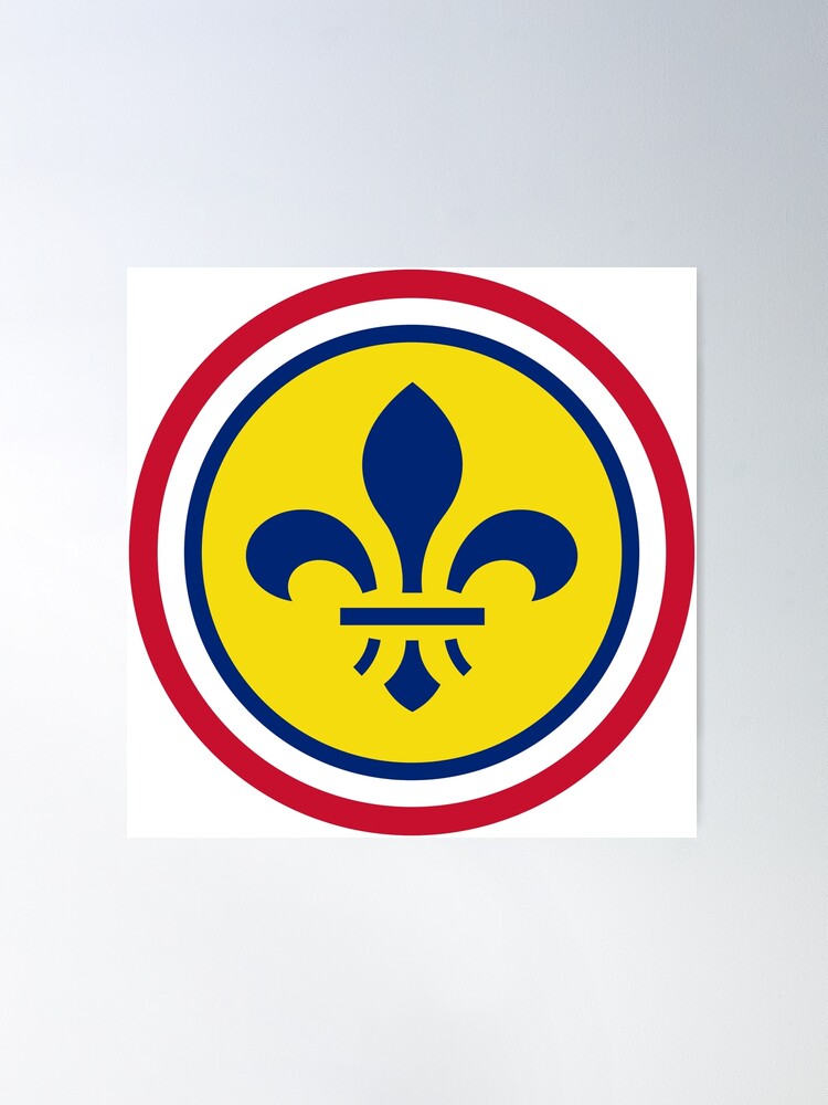 Fleur-de-lis St Louis Fleur-de-lis Poster St. Louis Flag 