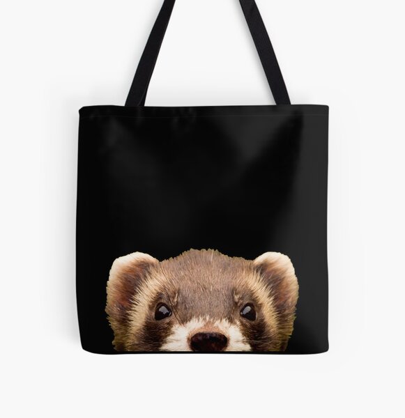 Item preview, Cute Peeking Ferret designed and sold by Curlicue Studio.