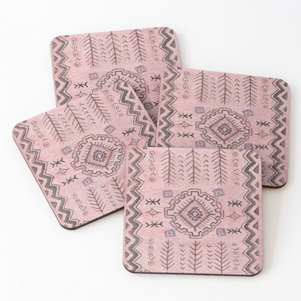 Item preview, Pink Moroccan Rug, Morocco, Pink Pattern, Boho Design, Bohemian design, Persian, designed and sold by artenvironments.
