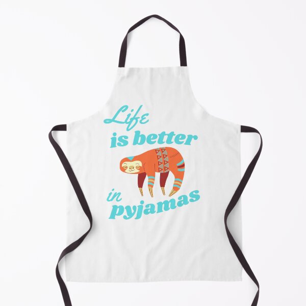 Item preview, Life Is Better In Pyjamas Orange Sloth designed and sold by WhimsicaliTee.