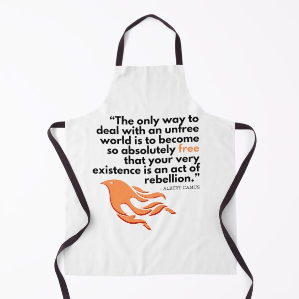 Item preview, Albert Camus - Your Very Existence (for light fabrics) designed and sold by heavymetalteacup.