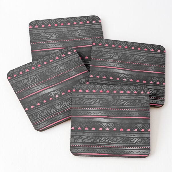 Item preview, Black Gray and Pink Aztec Inspired designed and sold by blayzeink.