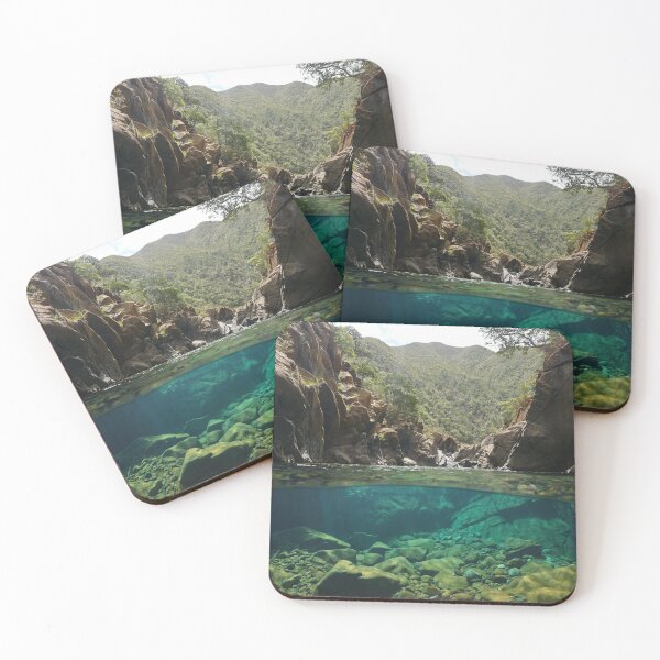 Item preview, Rocky river with clear water over-under designed and sold by Seaphotoart.
