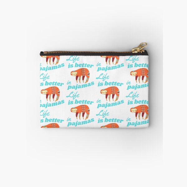 Item preview, Life Is Better In Pajamas Orange Sloth designed and sold by WhimsicaliTee.